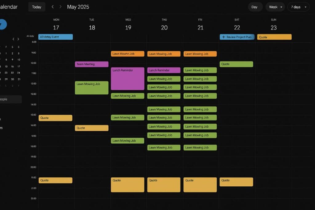 Diary in Google Calander