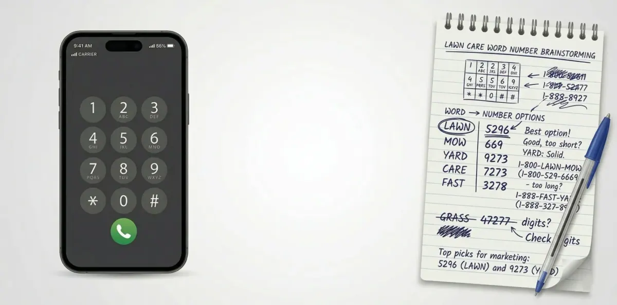 How to do word numbers with a mobile