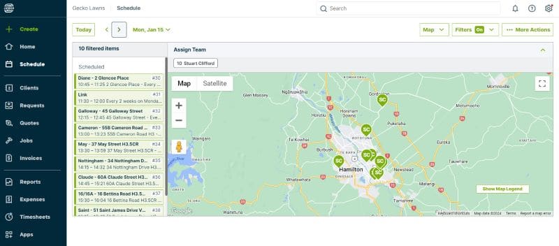 Jobber Routing Dashboard