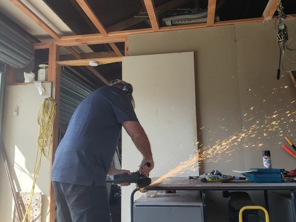 Me sharpening a blade
