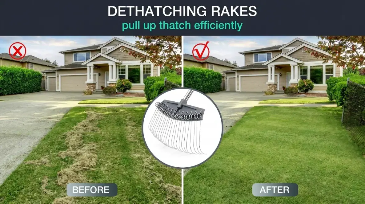 How dethatching rakes work
