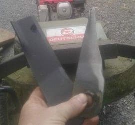 Totally warn out blades