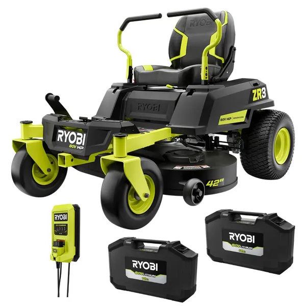 Ryobi ZR3 80V 42-inch battery zero turn mower