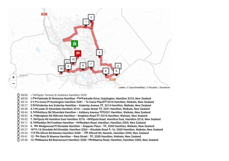 RouteXL with travel times