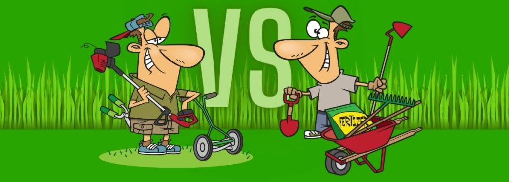 Lawn care vs landscaping