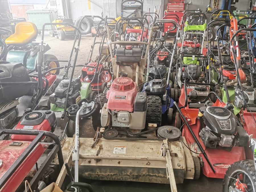 This collection at my local mower shop contains a few sezied engines.