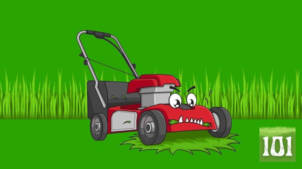 Cleaning your lawn mower on the job