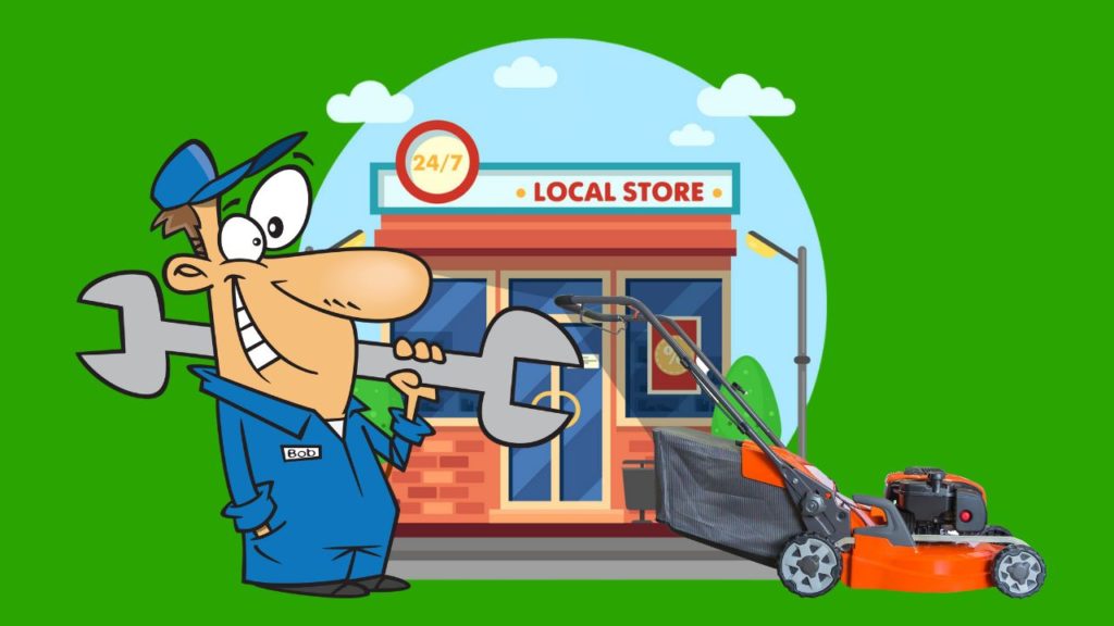 why buying lawn mowing equipment locally is good