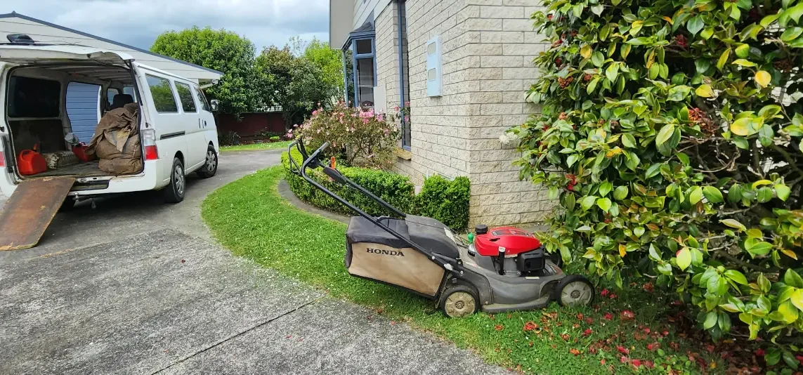 Running a lawn business from a van
